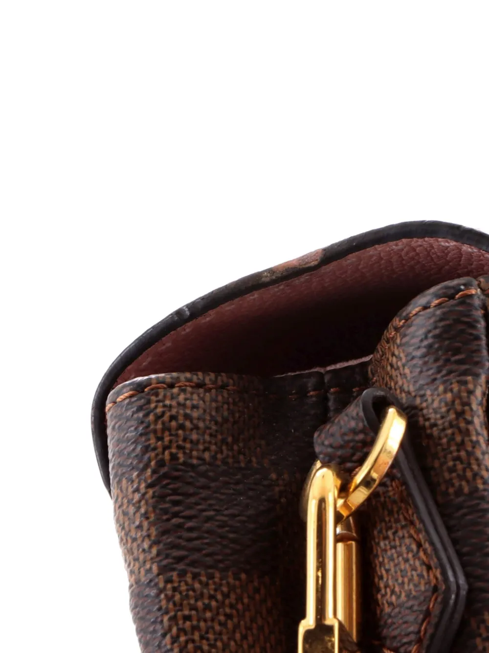 Clapton Handbag Damier And Leather Pm Crossbody Bag