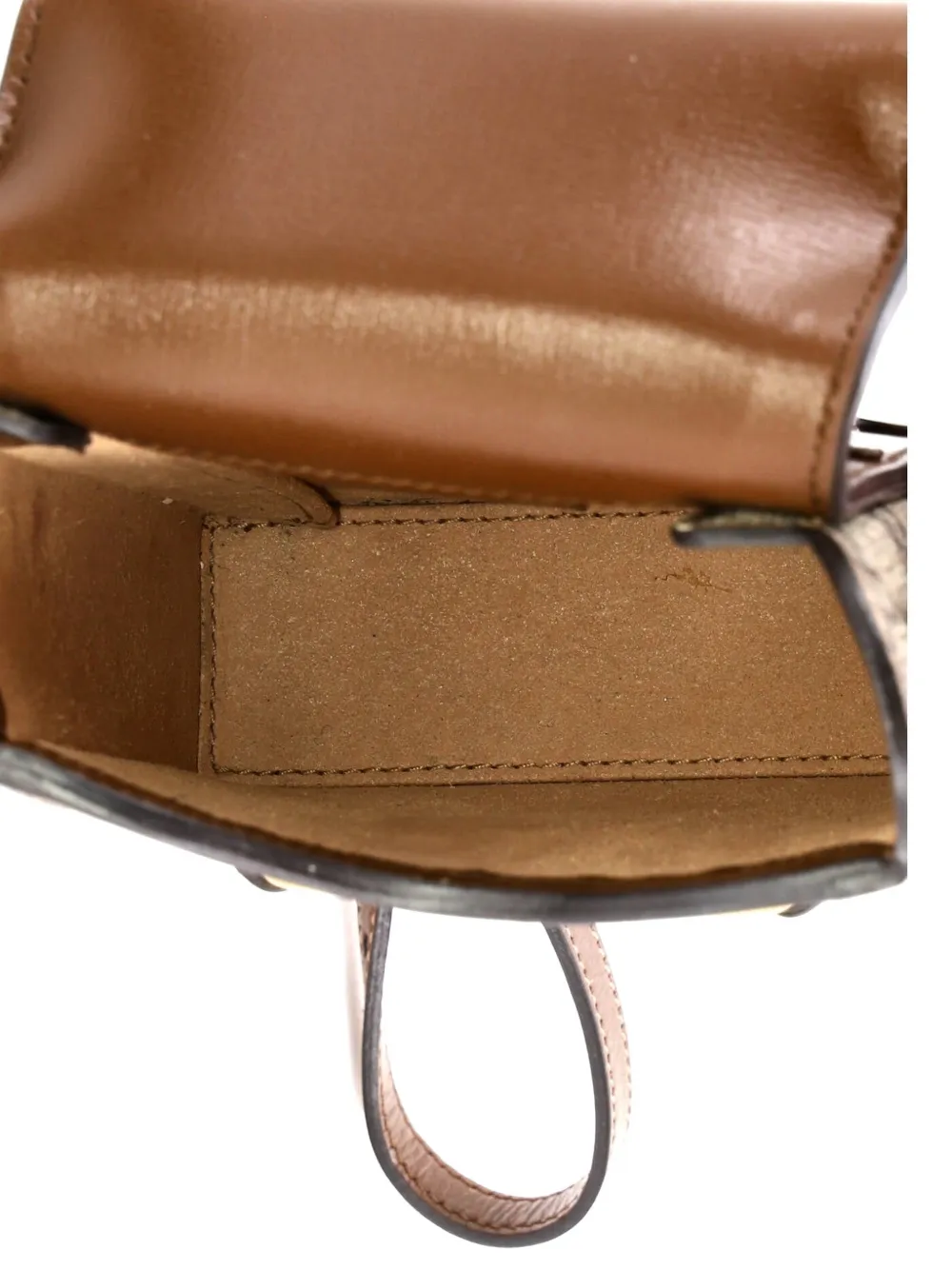 Horsebit 1955 Gg Coated Canvas With Leather Mini Crossbody Bag