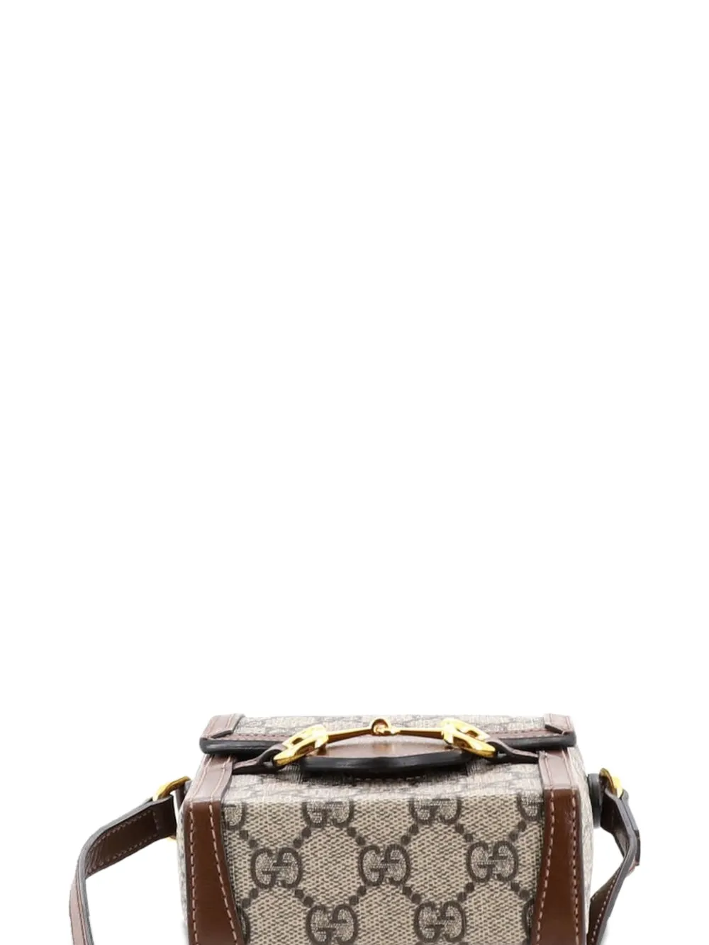 Horsebit 1955 Gg Coated Canvas With Leather Mini Crossbody Bag