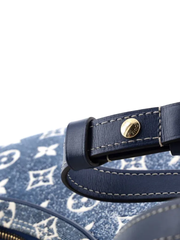 Louis Vuitton Pre-Owned Loop Handbag Monogram Jacquard Denim Hobo