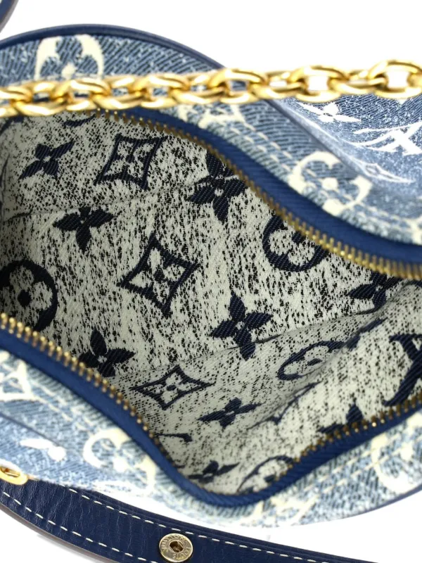Louis Vuitton Pre-Owned Loop Handbag Monogram Jacquard Denim Hobo