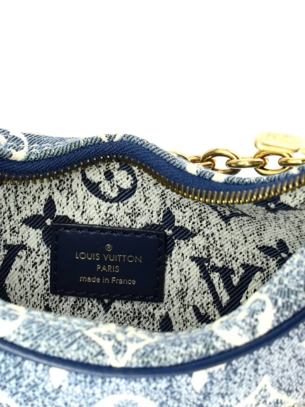 jseovM20092 LOUIS VUITTON LV オンブル150 Louis Vuitton Pre-Owned Loop Handbag Monogram Jacquard Denim Hobo
