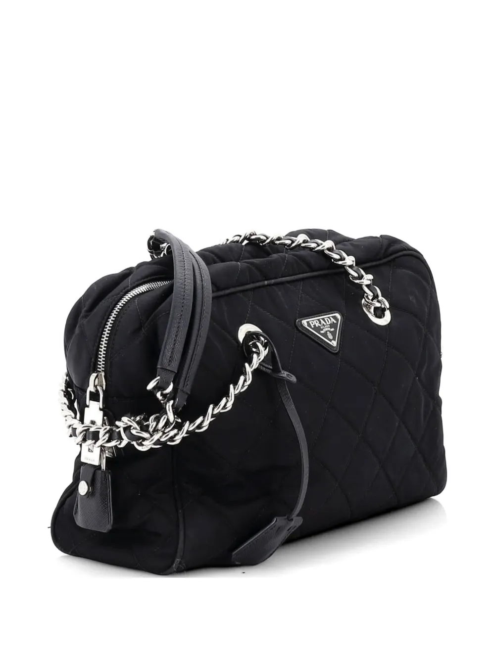 Chain Quilted Tessuto Medium Shoulder Bag