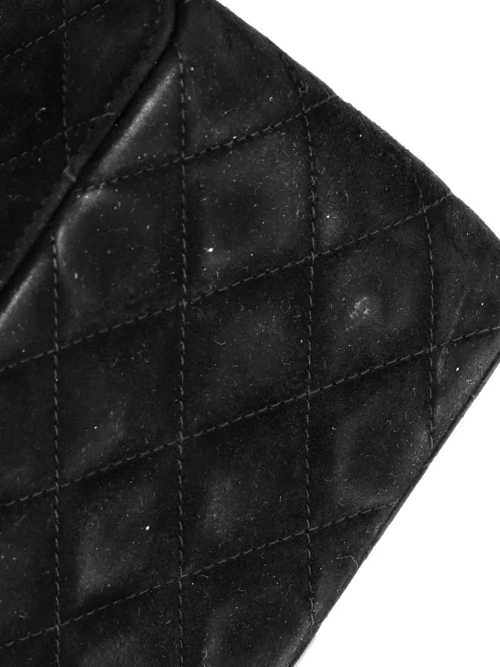 Resin Frame Box Bag Quilted Suede Small Satchel