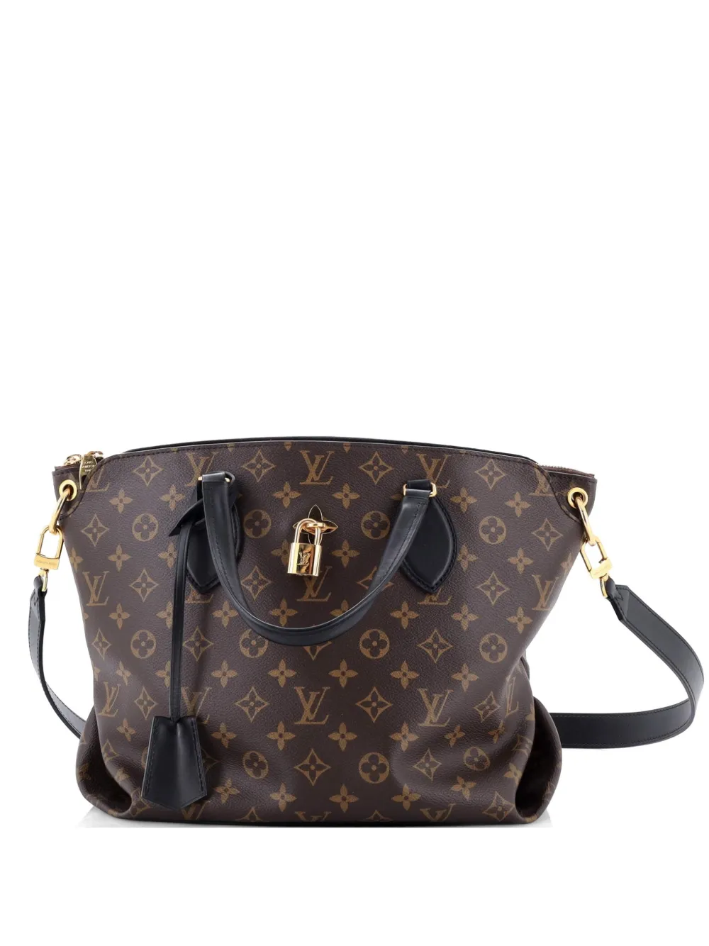 Louis Vuitton Pre-Owned Flower Zipped Tote Monogram Canvas MM shoulder bag - Braun