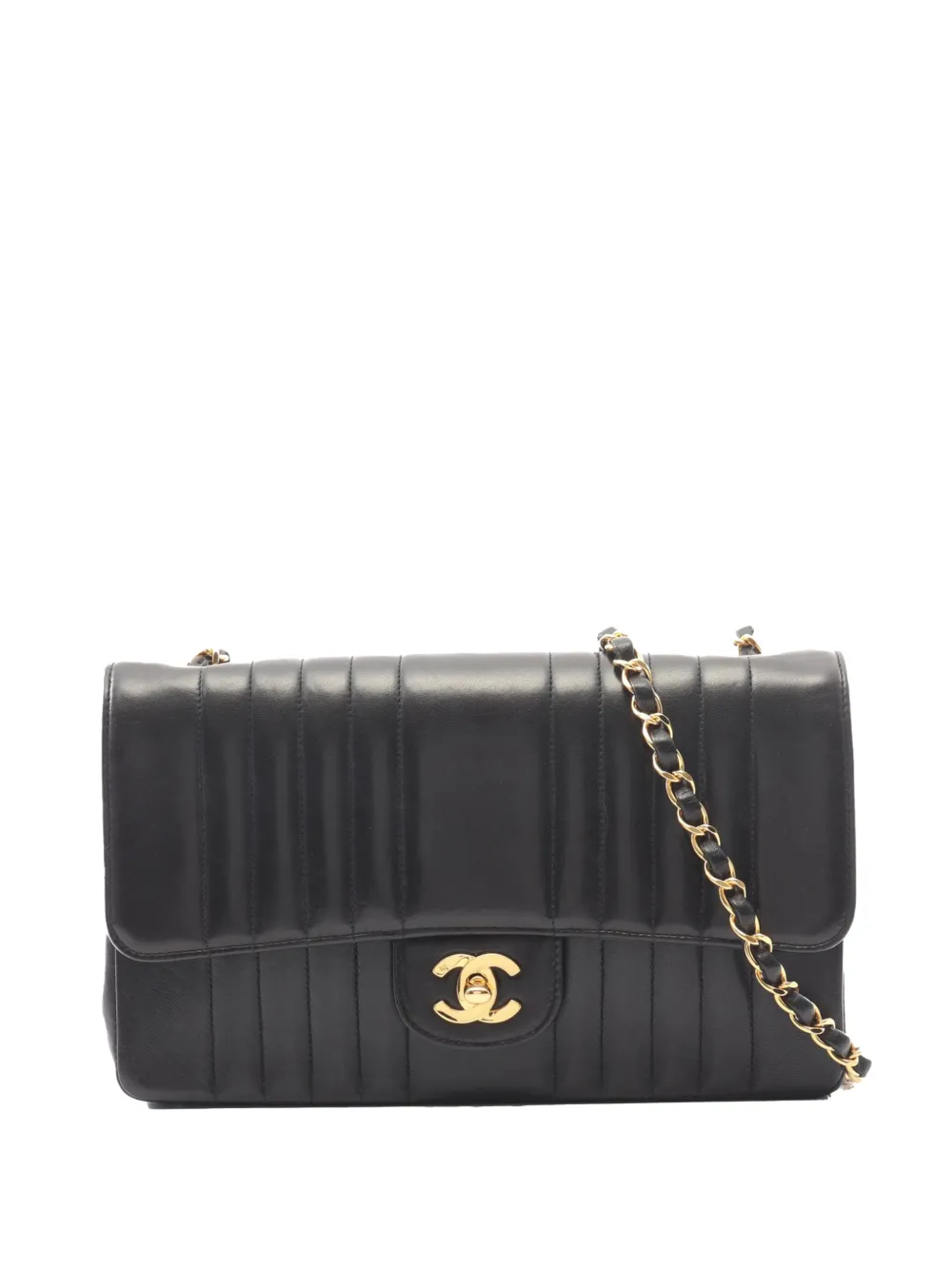 CHANEL Pre-Owned 1991-1994 Medium Lambskin Diana Flap shoulder bag - Nero