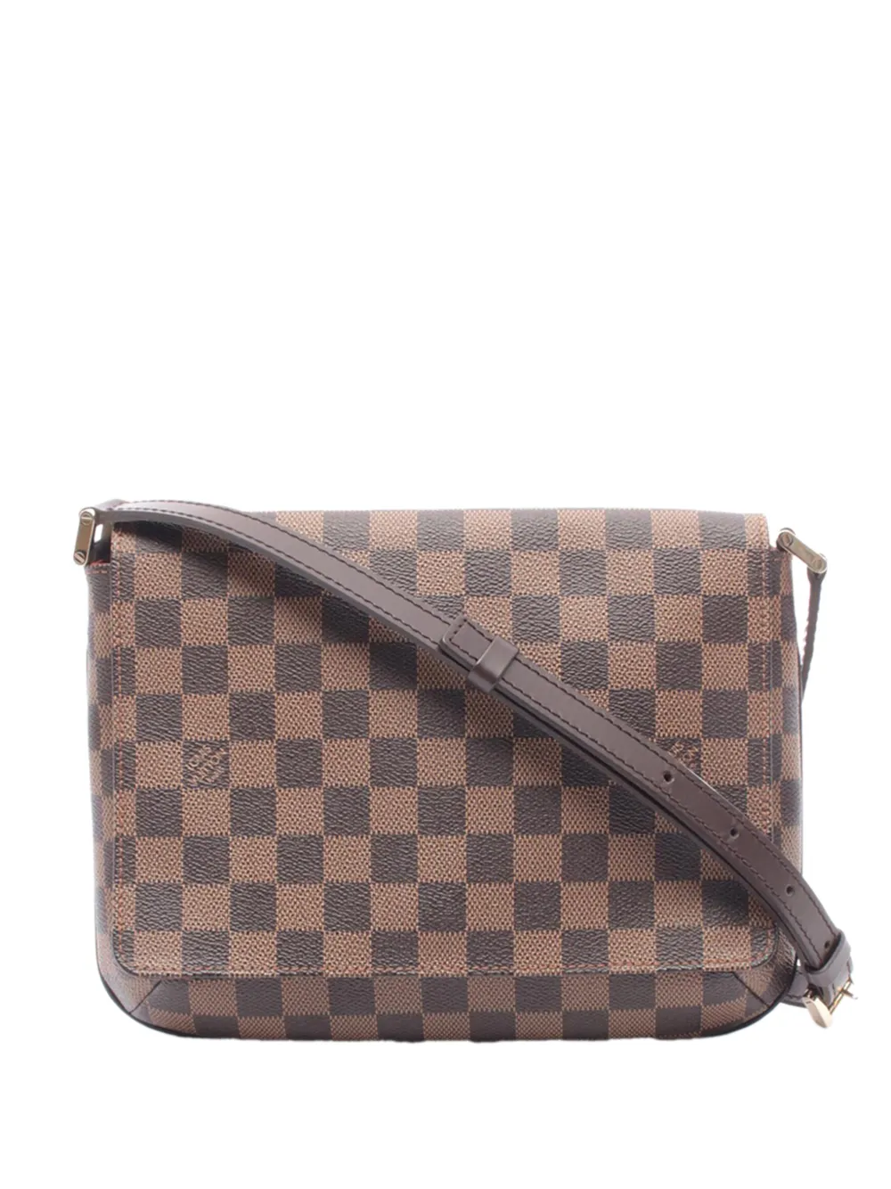 Louis Vuitton Pre-Owned 2004 Damier Ebene Musette Tango Long Strap crossbody bag - Marrone