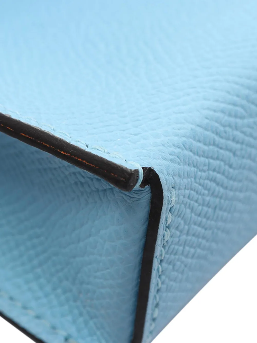 Hermès Pre-owned 2023 Epsom Hermesnap Wallet on Strap Crossbody Bag in Blue, view 2