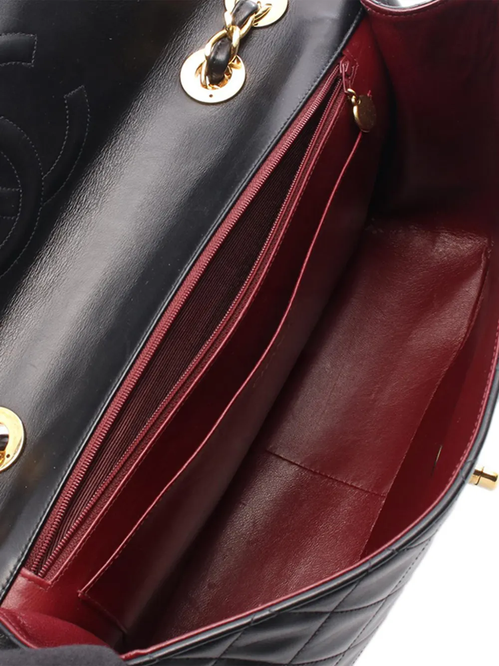 1994-1996 Cc Quilted Lambskin Single Flap Shoulder Bag