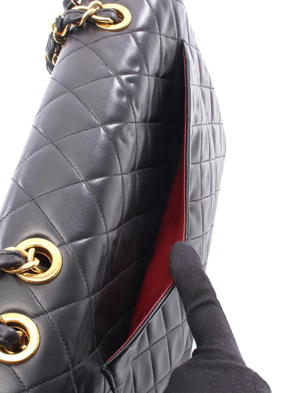 1994-1996 Cc Quilted Lambskin Single Flap Shoulder Bag