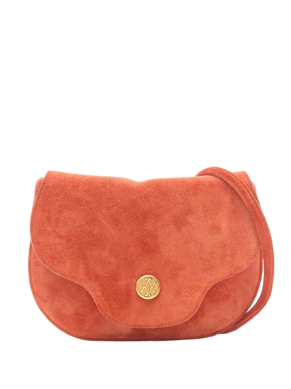 Hermès Pre-Owned 1980 Suede Paula Debris crossbody bag - Arancione