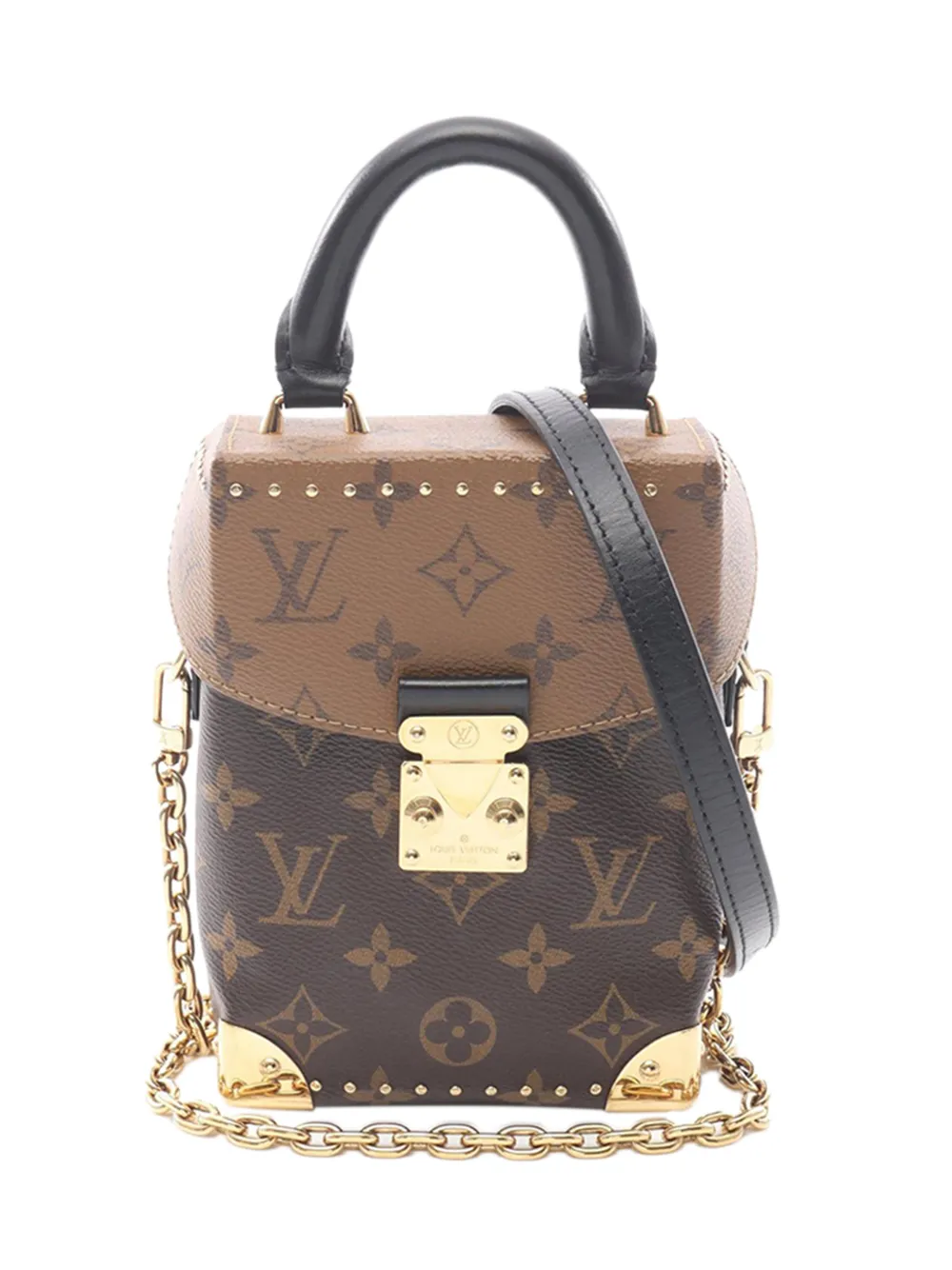 Louis Vuitton Pre-Owned 2021-2026 Monogram Reverse Camera Box satchel - Marrone