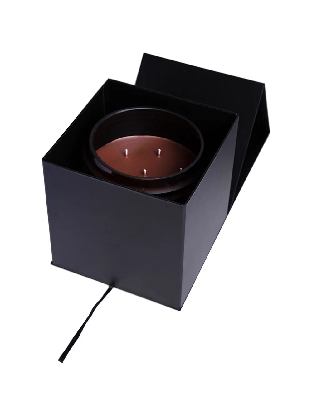 Onno sphere ribbed candle - Blu