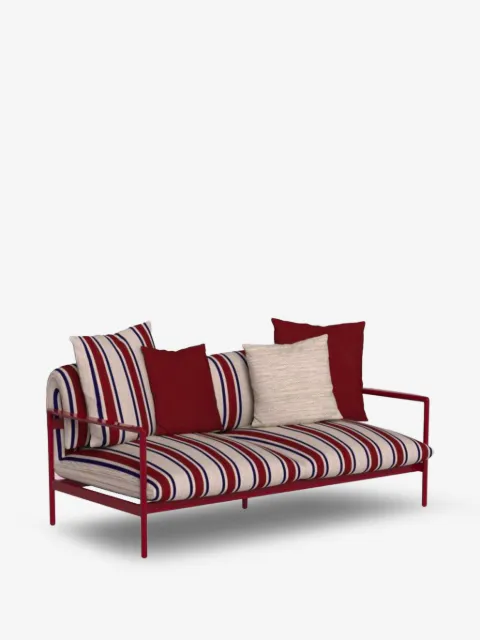 TALENTI striped aluminium frame couch