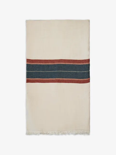 LIBECO غطاء كتان مخطط