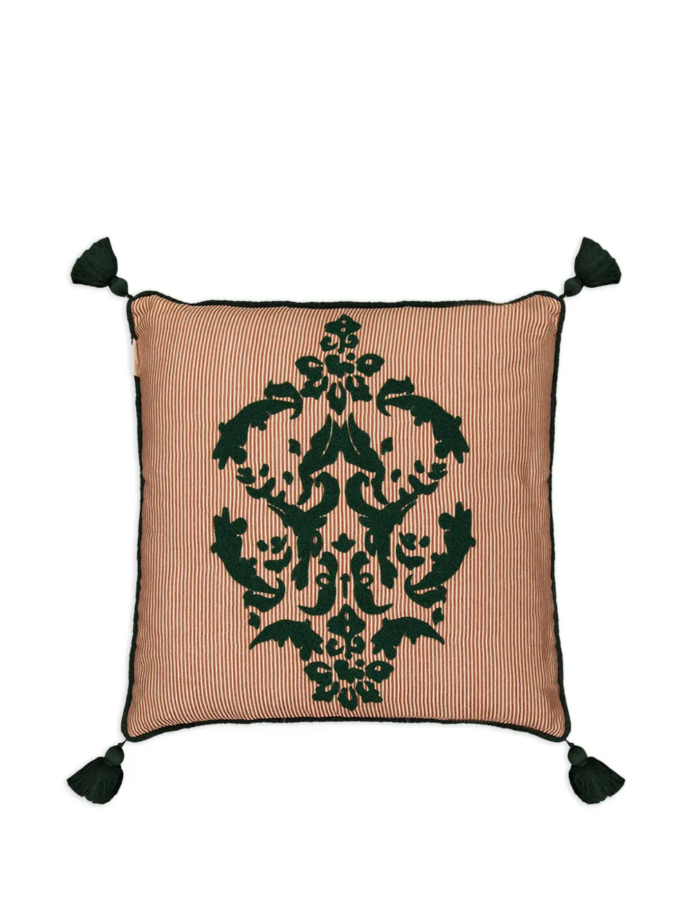 HOUSE OF CAPRICORN Cuscino Bourbon a righe - Rosso