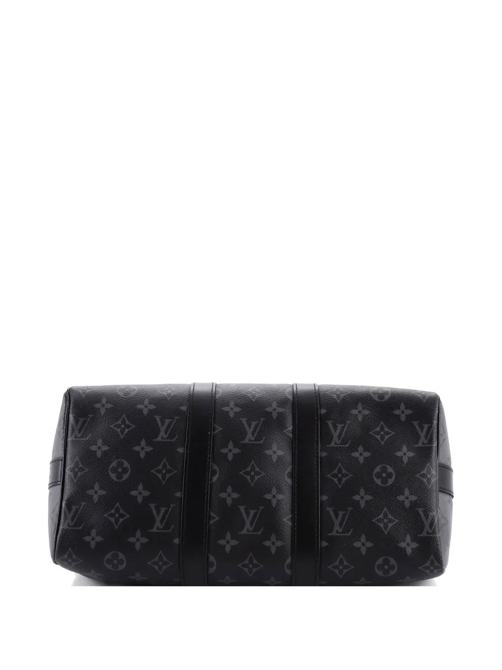  Louis Vuitton Pre-owned Keepall Bandouliere Bag Reverse Monogram Eclipse Canvas 35 Travel Bag - Black 
