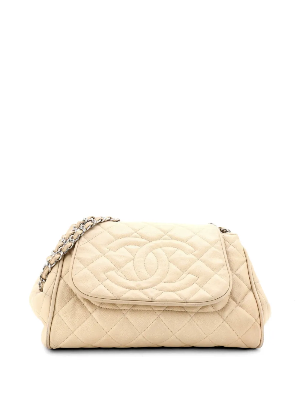 CHANEL Pre-Owned Timeless Accordion Flap Bag Quilted Caviar shoulder bag - Toni neutri