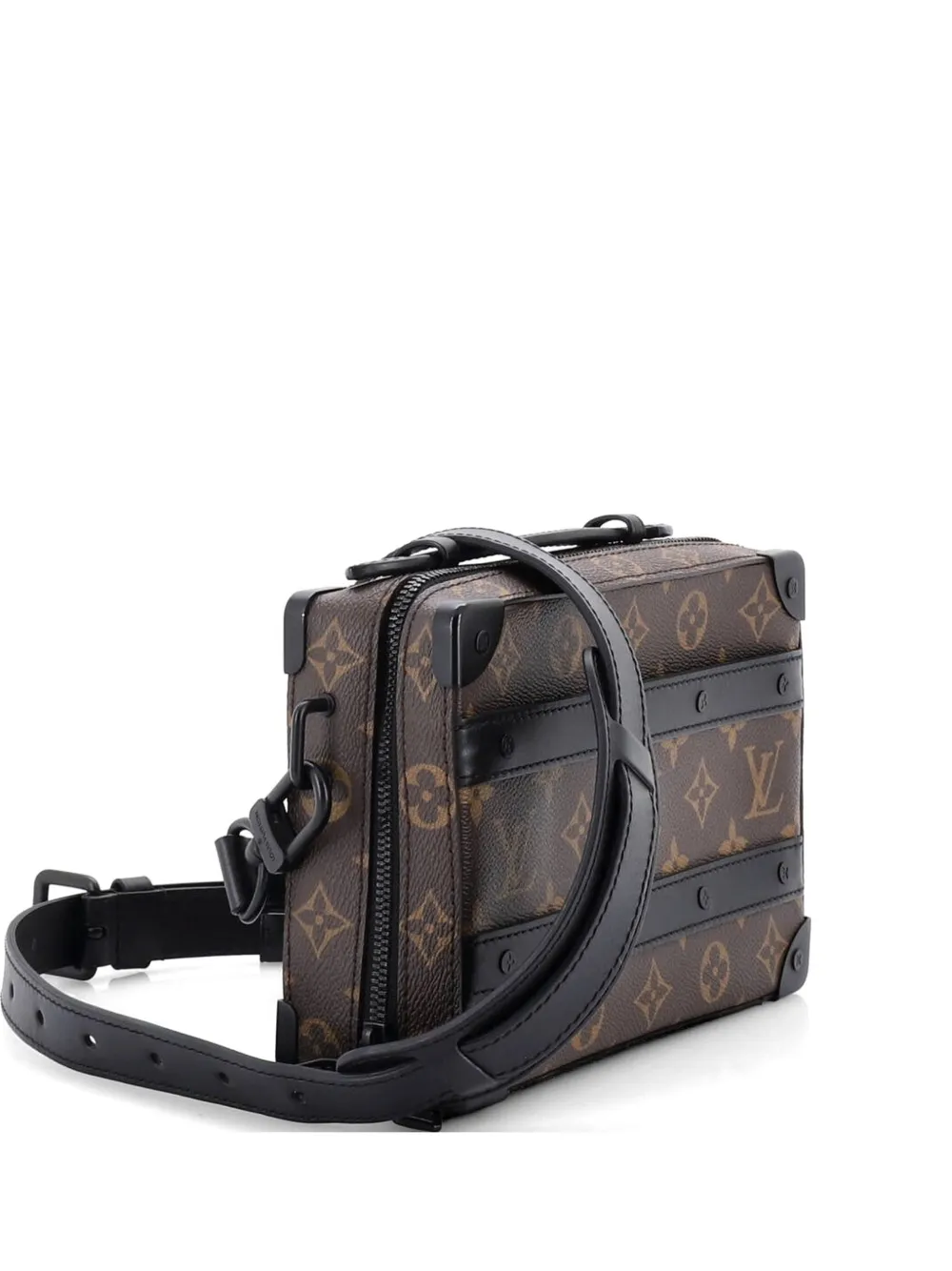 Louis Vuitton Pre-Owned Handle Soft Trunk Bag Macassar Monogram Canvas crossbody bag - Marrone
