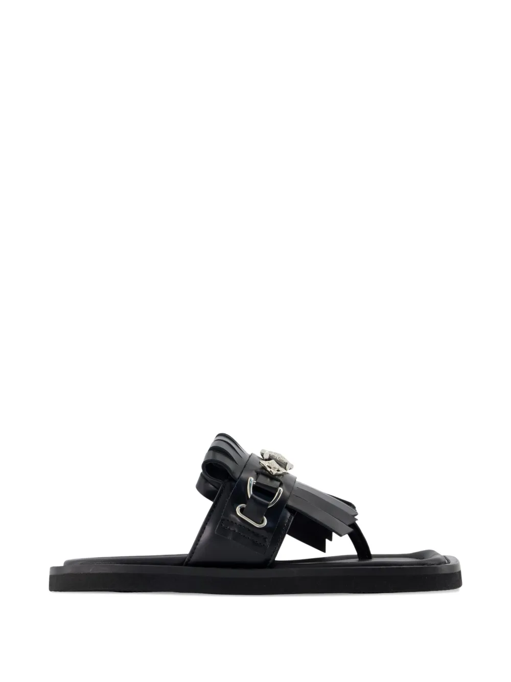 Toga Pulla tassel-detail square-toe sandals Zwart