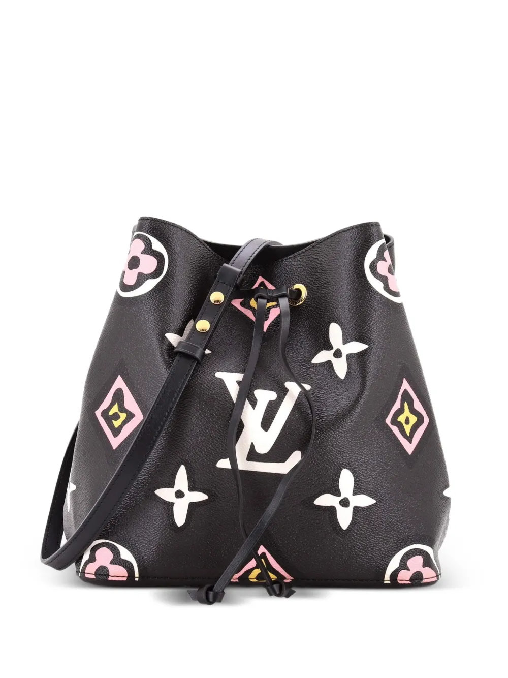 Louis Vuitton Pre-Owned NeoNoe Handbag Wild at Heart Monogram Giant MM bucket bag - Nero