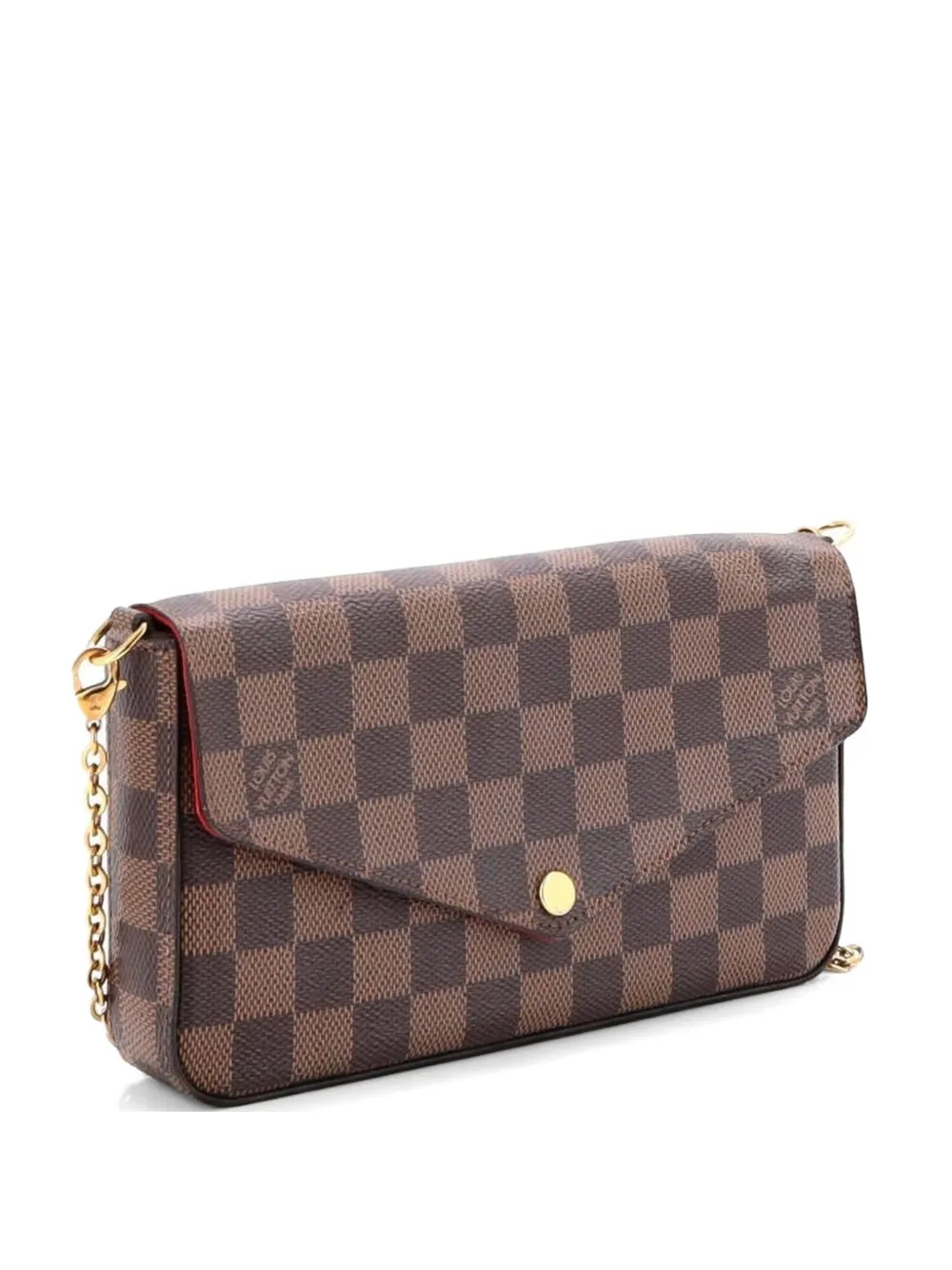Louis Vuitton Pre-Owned Felicie Pochette Damier crossbody bag - Marrone