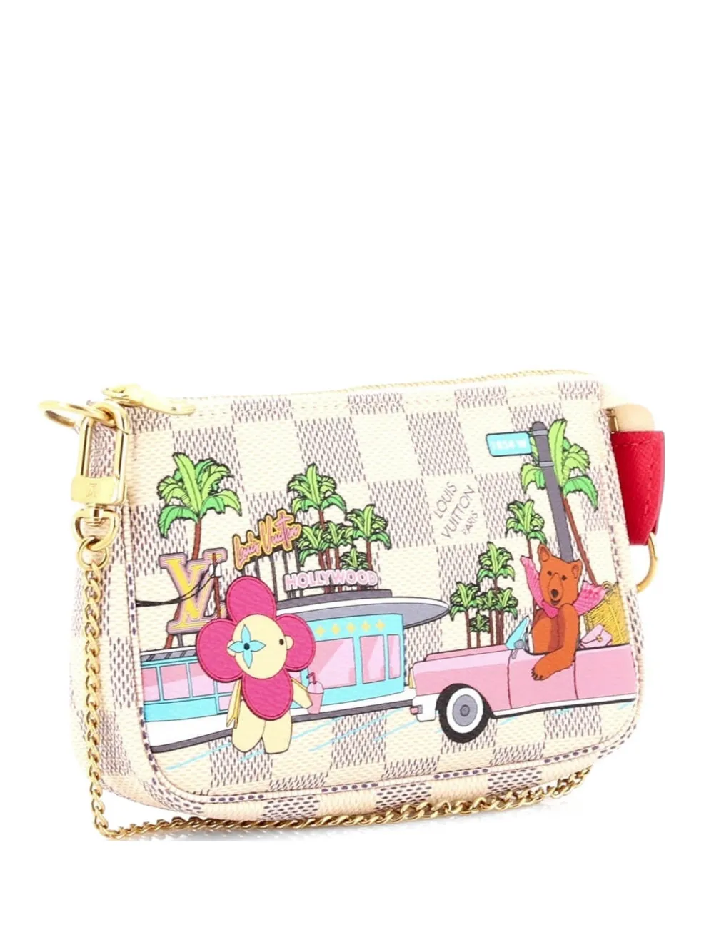 Louis Vuitton Pre-Owned Pochette Accessoires Limited Edition Vivienne Xmas Damier Mini clutch bag - Multicolore