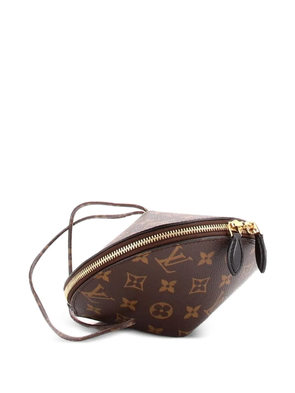 Louis Vuitton Pre-owned Toupie Handbag Monogram Canvas Clutch Bag in Brown, view 4