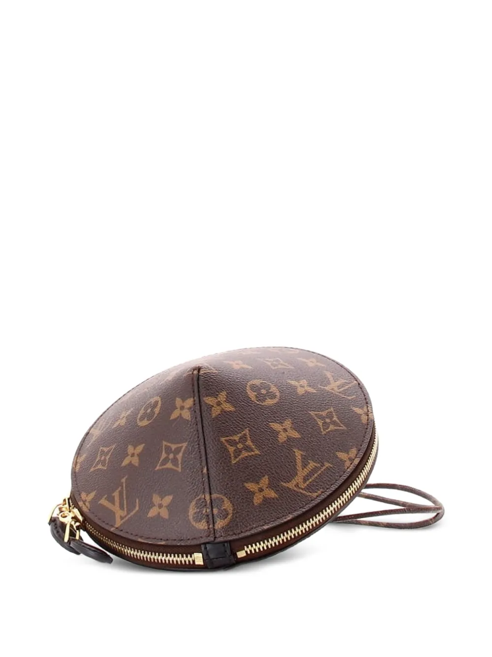 Louis Vuitton Pre-owned Toupie Handbag Monogram Canvas Clutch Bag in Brown, view 3