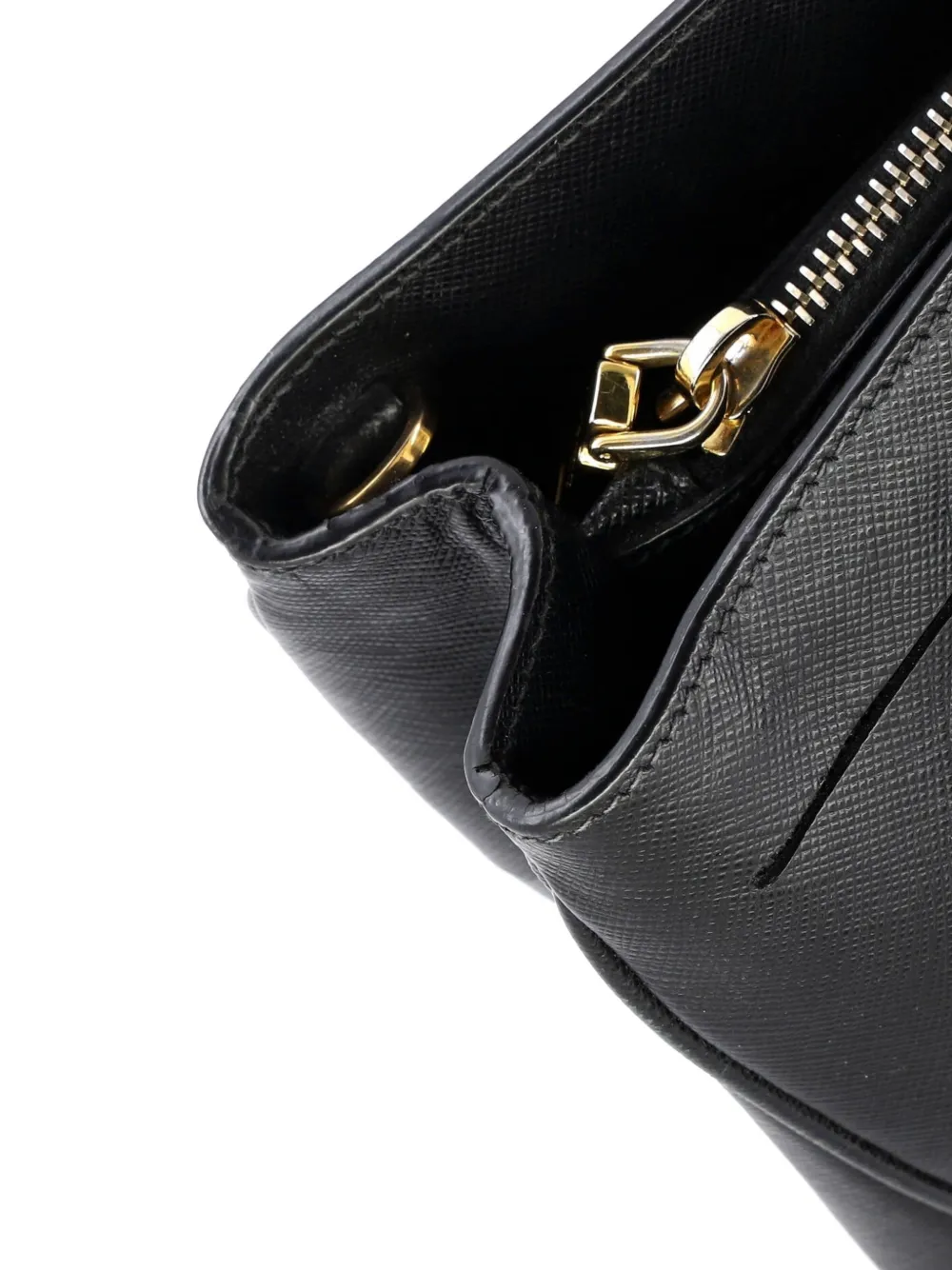 Lux Open Saffiano Leather Medium Tote Bag