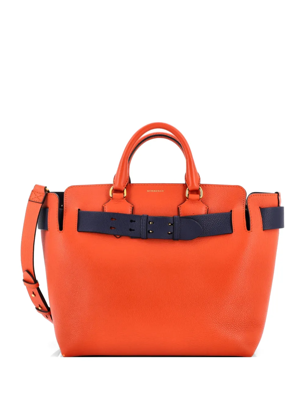 Burberry Pre-Owned Belt Leather Large tote bag - Arancione