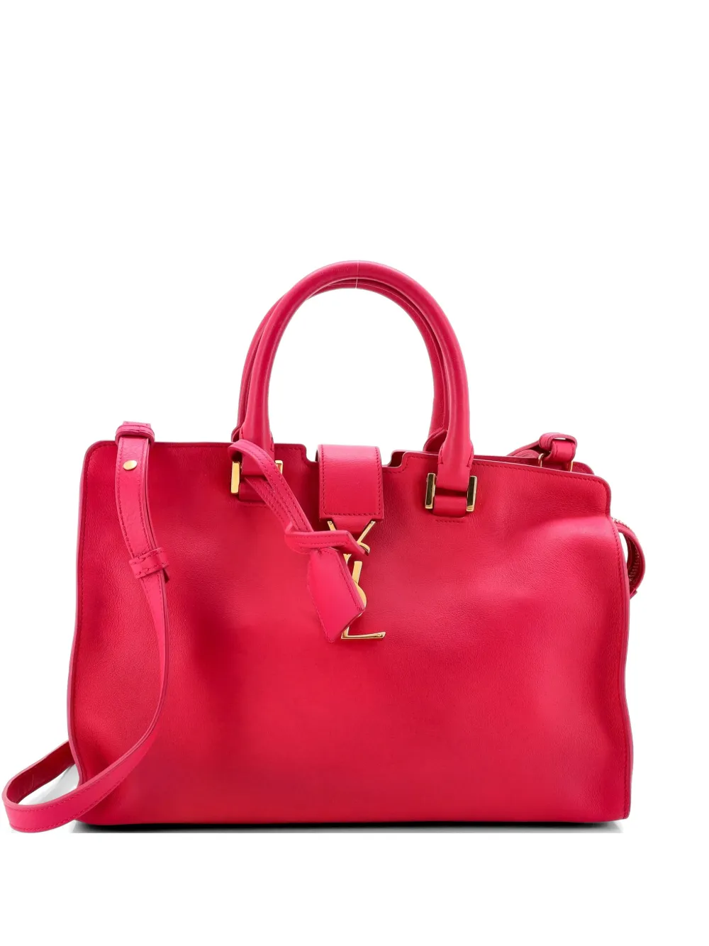 Saint Laurent Pre-Owned Monogram Cabas Leather Baby satchel - Rosa