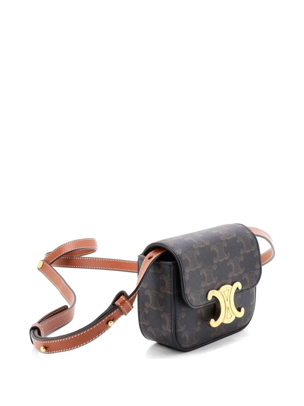 Triomphe Triomphe Coated Canvas Mini Shoulder Bag