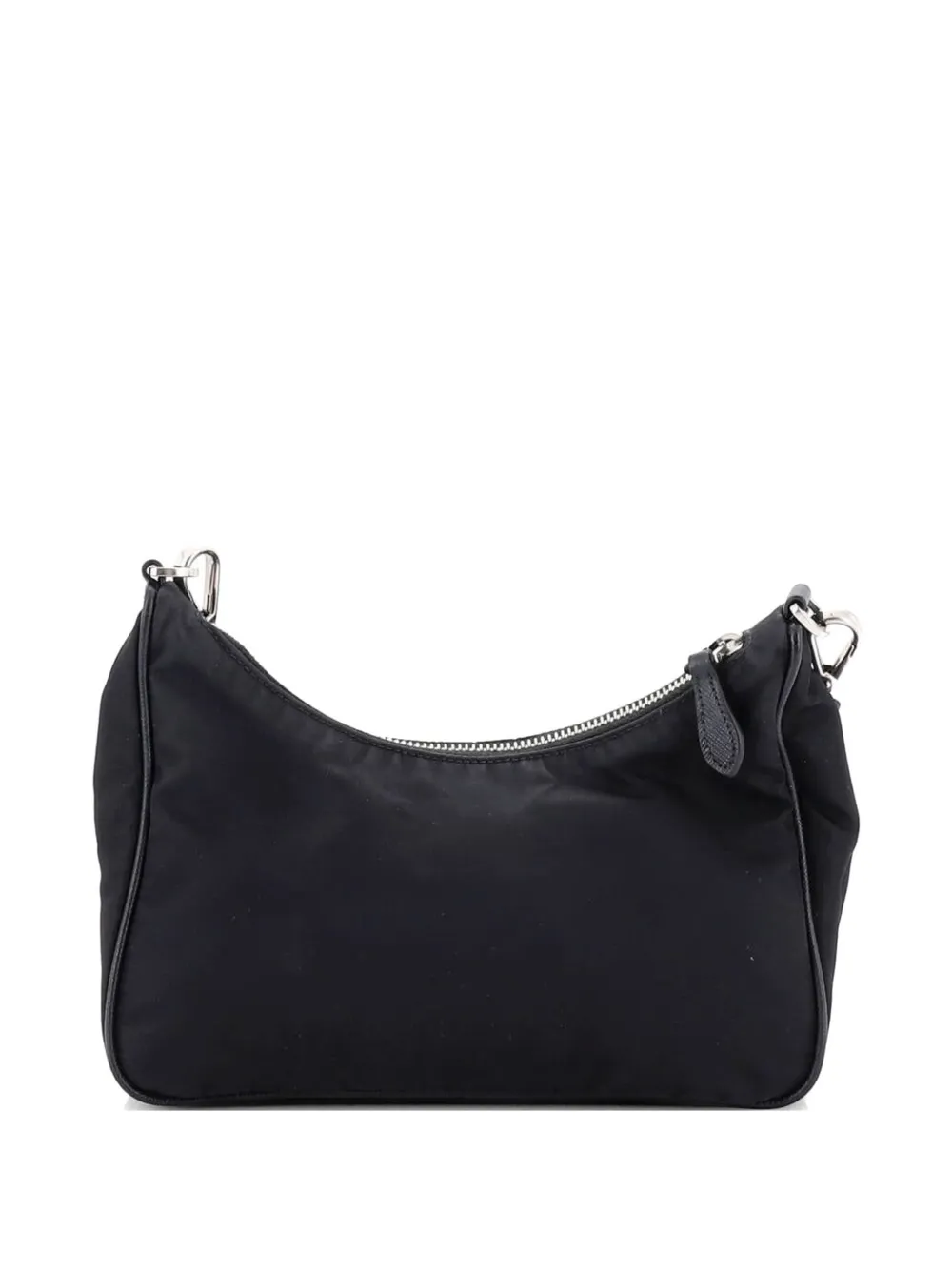 Prada Pre-owned Re-edition 2005 Shoulder Bag Tessuto Small Crossbody Bag in Black, view 2