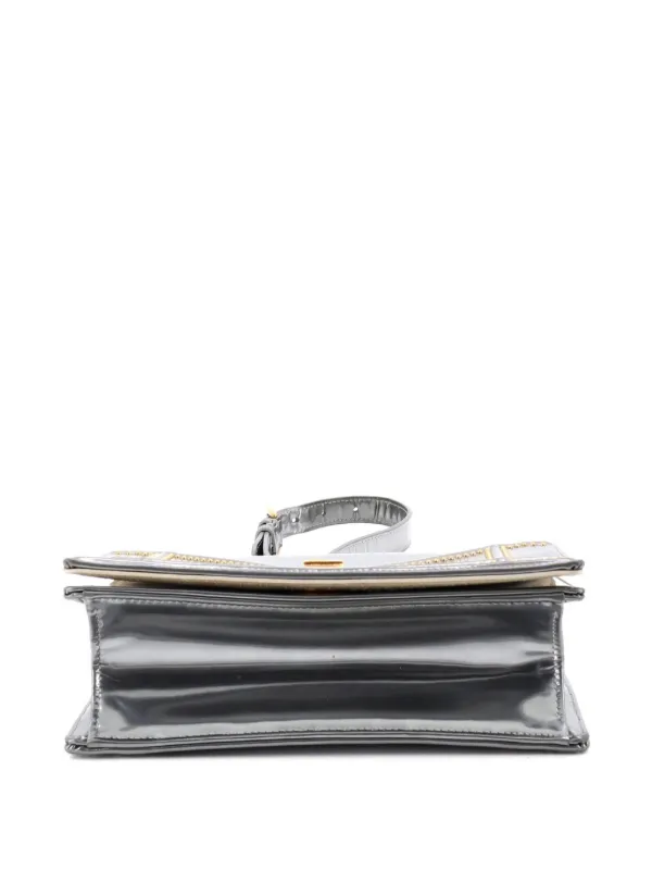 Christian Dior Pre-Owned ディオラマ フラップ スタッズ パテント 