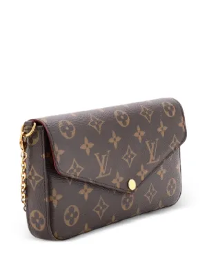 monogram canvas pochette felicie price
