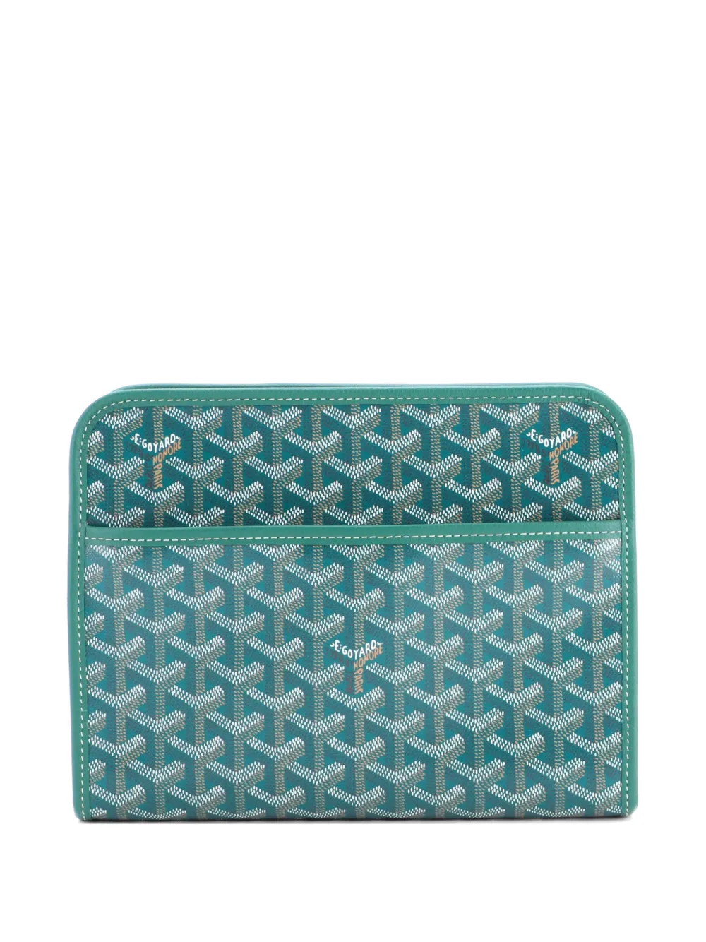 Goyard Pre-Owned Jouvence Toiletry Pouch Coated Canvas MM clutch bag - Verde