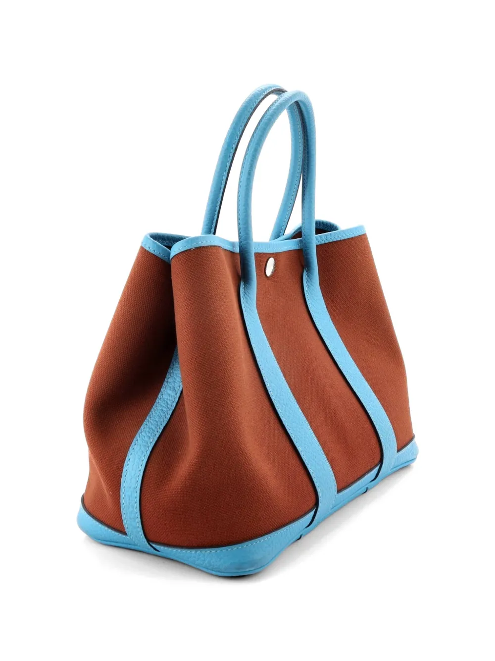 Garden Party Toile And Leather 30 Tote Bag