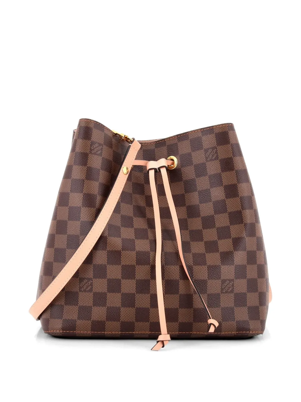 Louis Vuitton Pre-Owned NeoNoe Handbag Damier with Leather MM bucket bag - Braun
