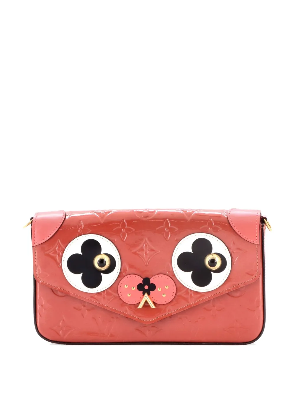 Louis Vuitton Pre-Owned Felicie Pochette Limited Edition Valentine Dog Monogram Vernis crossbody bag - Rosa