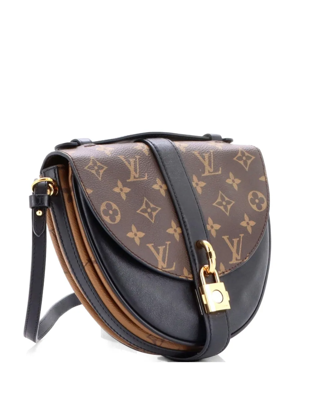 Louis Vuitton Pre-Owned Chantilly Lock Handbag Monogram Canvas and Leather crossbody bag - Marrone
