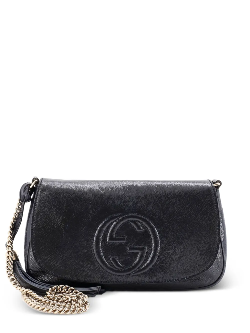 Gucci Pre-Owned Soho Chain Leather Medium crossbody bag - Blu