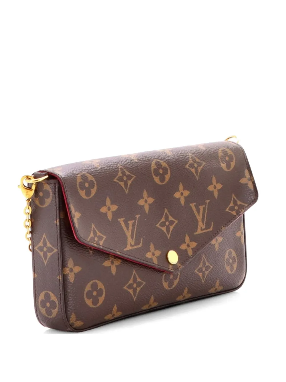 Louis Vuitton Pre-Owned Felicie Pochette Monogram Canvas crossbody bag - Marrone