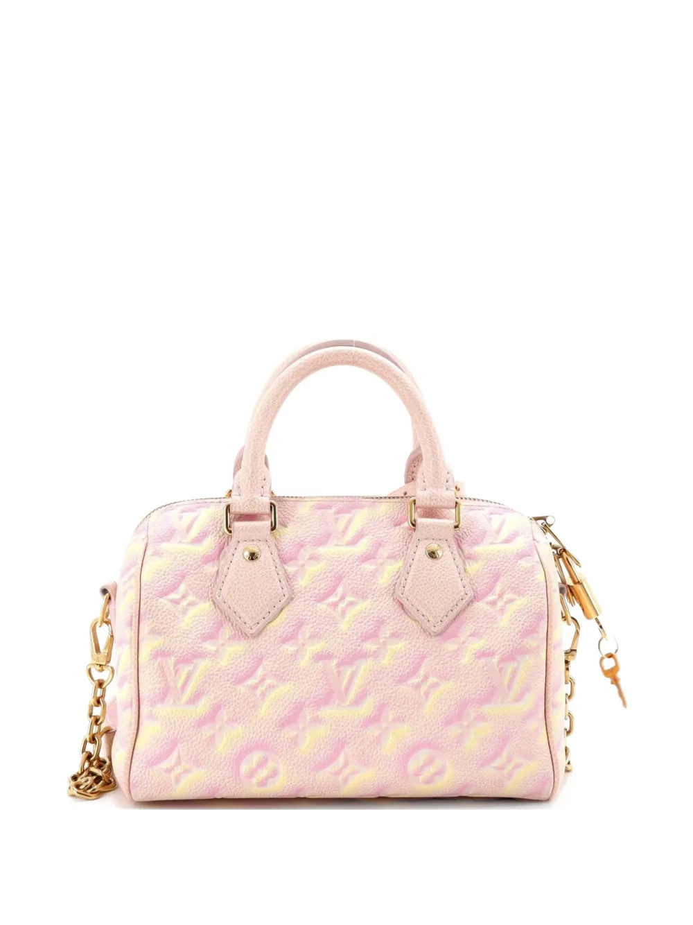Louis Vuitton Pre-Owned Speedy Bandouliere Bag Stardust Monogram Empreinte Leather 20 crossbody bag - Rosa