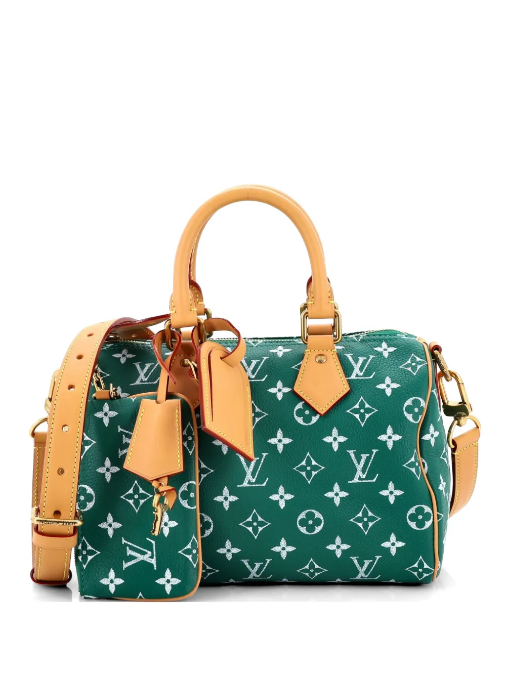 Louis Vuitton Pre-Owned Speedy P9 Bandouliere Bag Monogram Leather 25 satchel - Verde