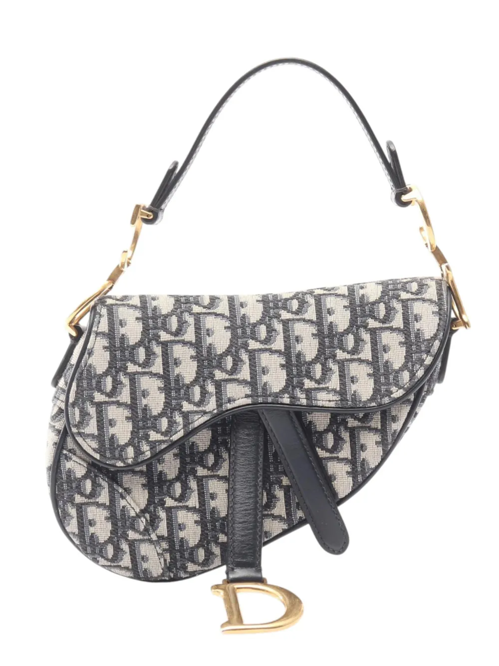 Christian Dior Pre-Owned 2010-2026 Mini Oblique Saddle Bag shoulder bag - Marrone