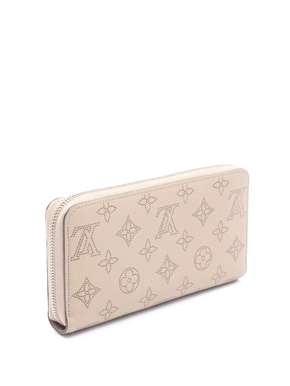  Louis Vuitton Pre-owned 2010-2026 Monogram Mahina Zippy Wallet Long Wallets - Brown 