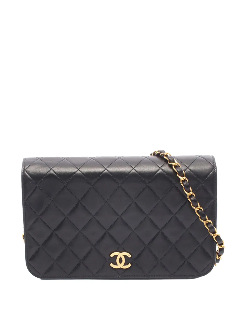 CHANEL Pre-Owned 1996-1997 Medium Quilted Lambskin Full Flap shoulder bag - Nero