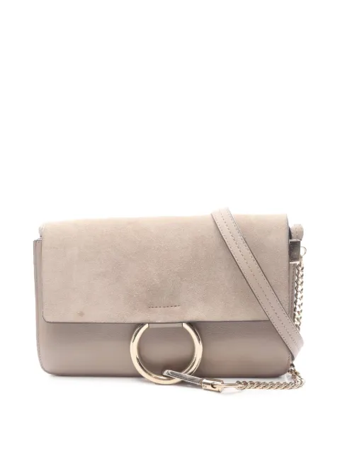 Chloé Pre-Owned 2010-2026 Small Suede and Calfskin Faye crossbody bag