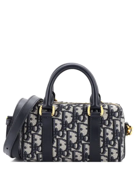 Christian Dior Pre-Owned Groove Convertible Bowling Bag Oblique Canvas Nano handbag